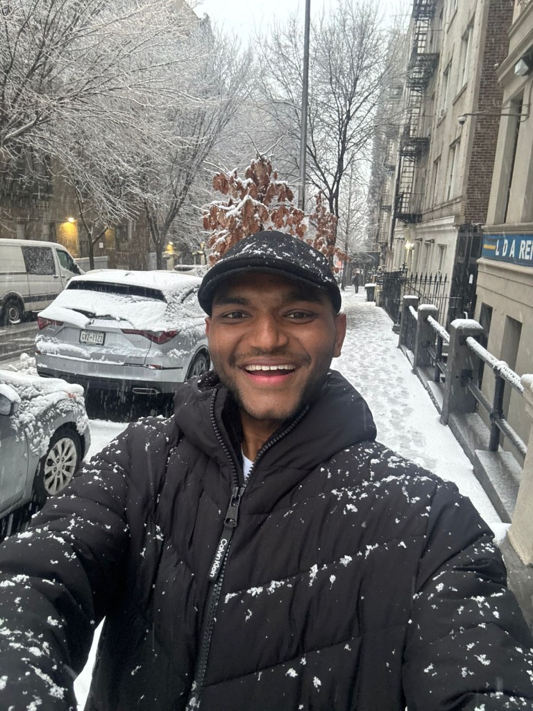 Snowy day in New York
